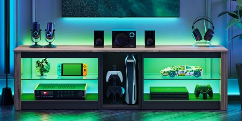 Gaming TV Stand w/ LED Lights Only $118 Shipped on Walmart.com