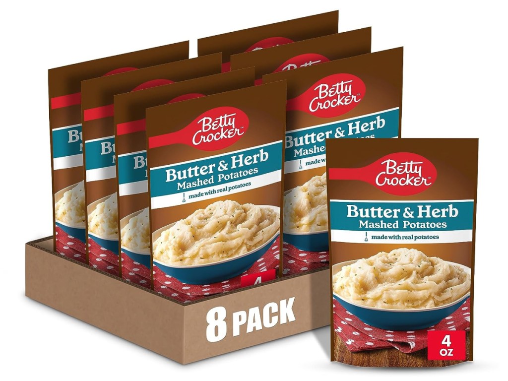 Betty Crocker Butter & Herb Mashed Potatoes 8 Pack