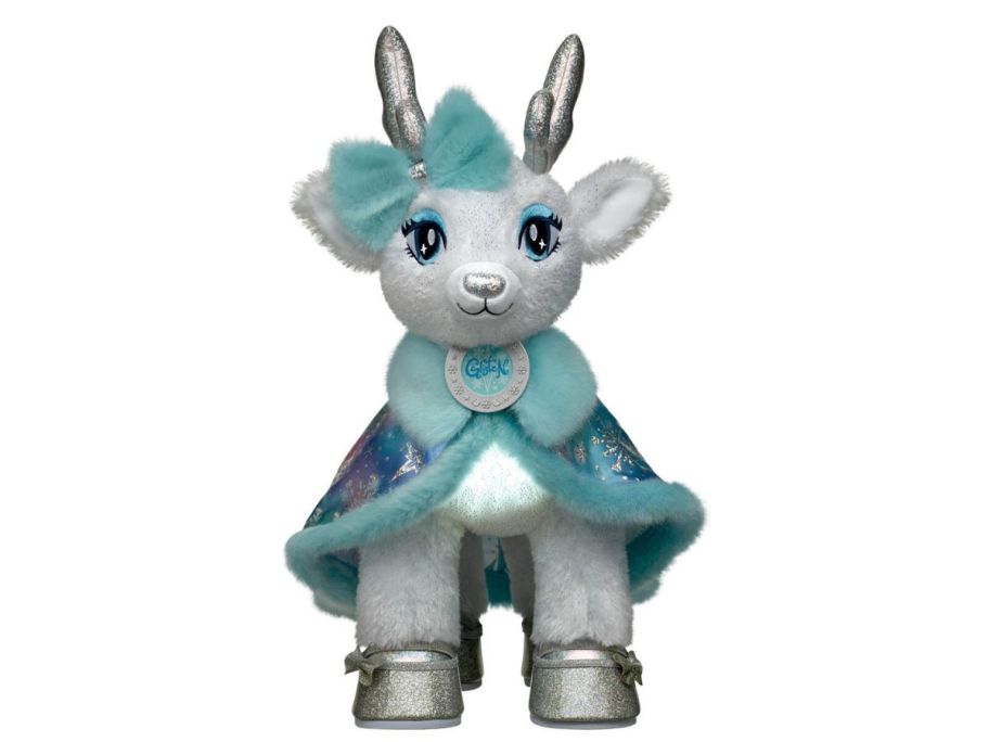 Build-A-Bear Glisten & The Merry Mission Reindeer Plush Gift Set stock image