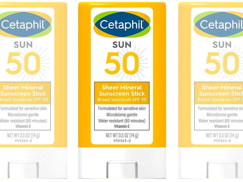 Cetaphil Mineral Sunscreen Stick SPF 50 for Face & Body 0.5oz