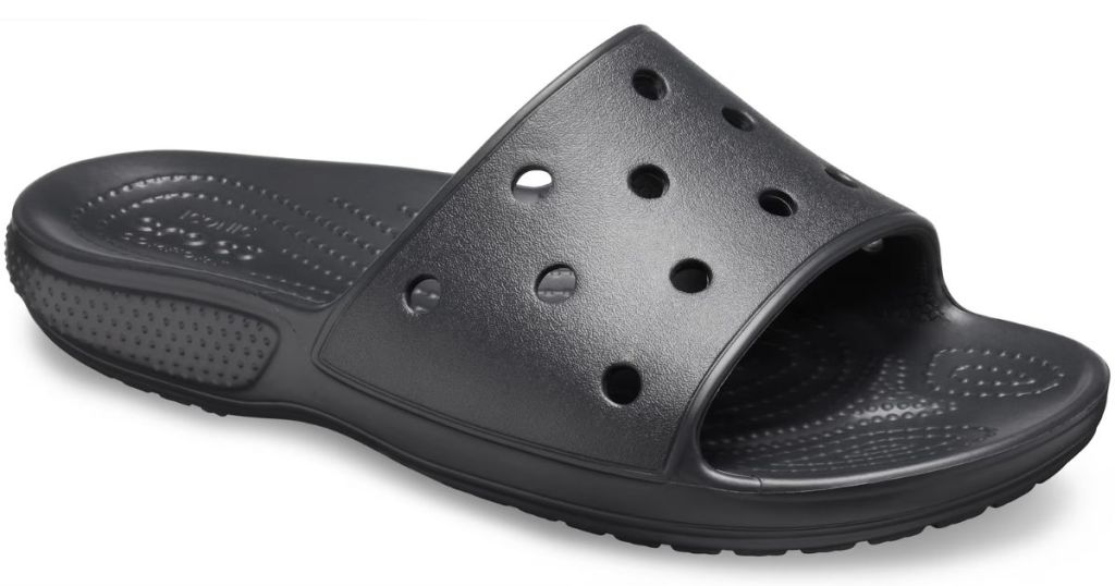 A Black Adult Croc Slide