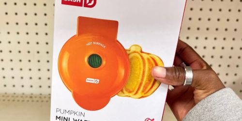 Dash Pumpkin Mini Waffle Maker Only $6.99 on Amazon (Reg. $15)