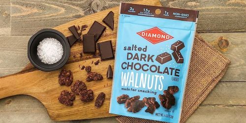 Diamond Salted Dark Chocolate Walnuts 4oz Bag Only $1.99 Shipped on Amazon (Regularly $4)