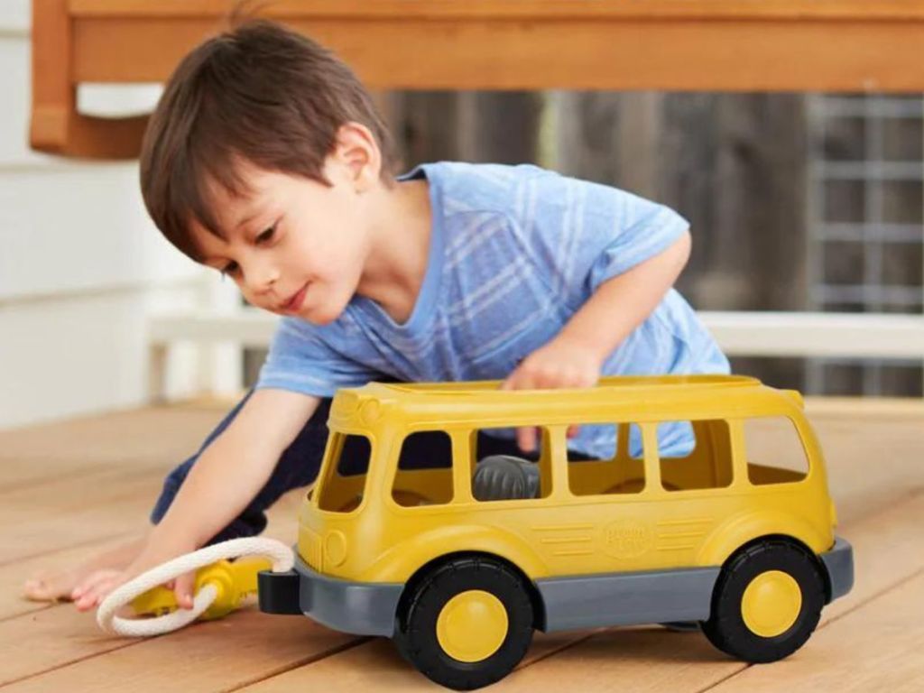 Green Toys School Bus Wagon