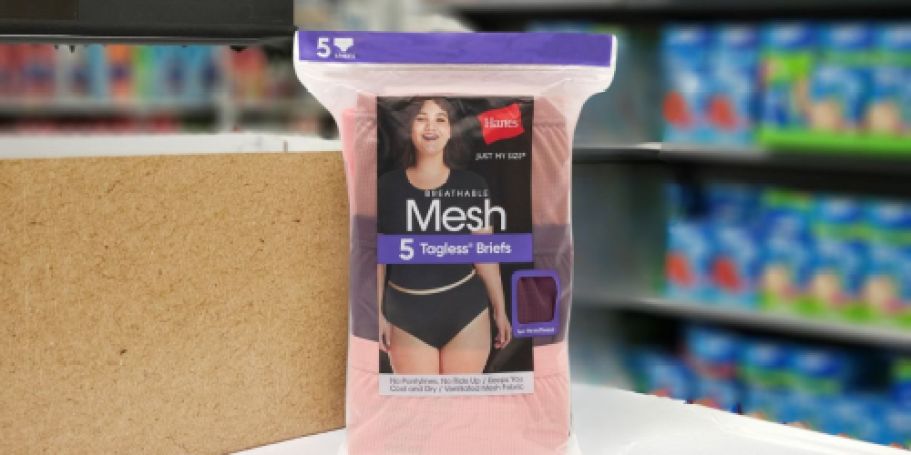 Hanes Women’s Underwear 5-Pack Only $6.57 Shipped on Amazon (Regularly $16)