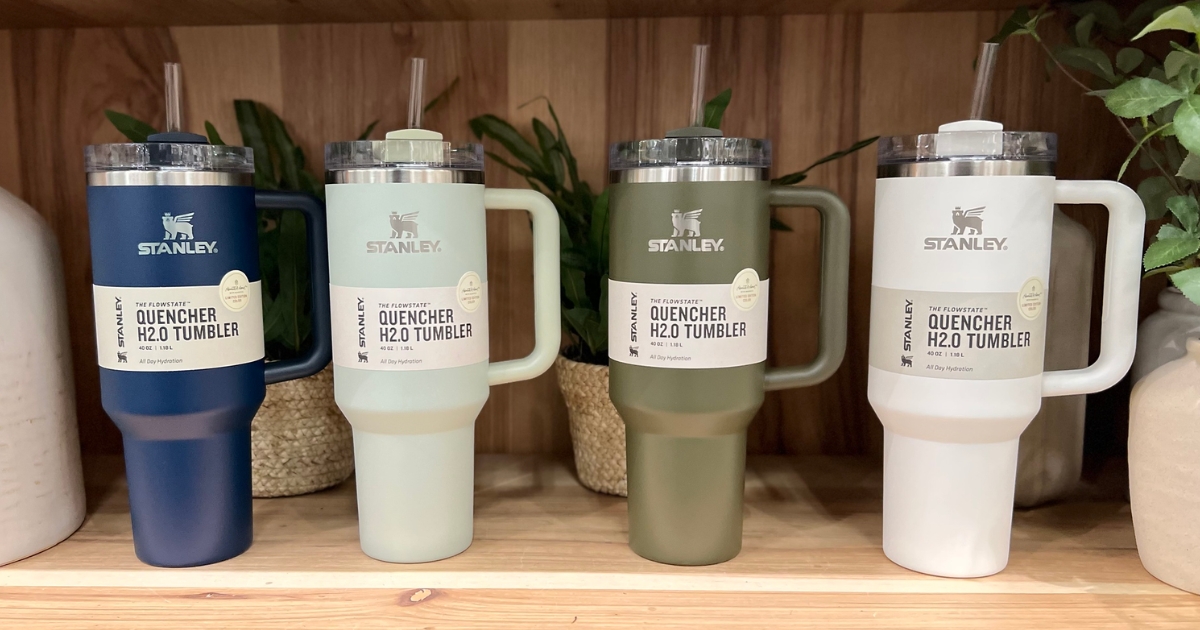 four hearth & hand x stanley tumblers in store
