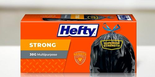 Hefty Strong 30-Gallon Trash Bags 56-Count from $15 Shipped on Amazon
