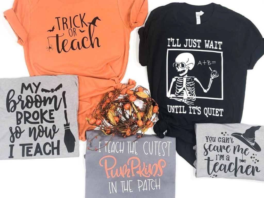 Jane Halloween teacher T-shirts