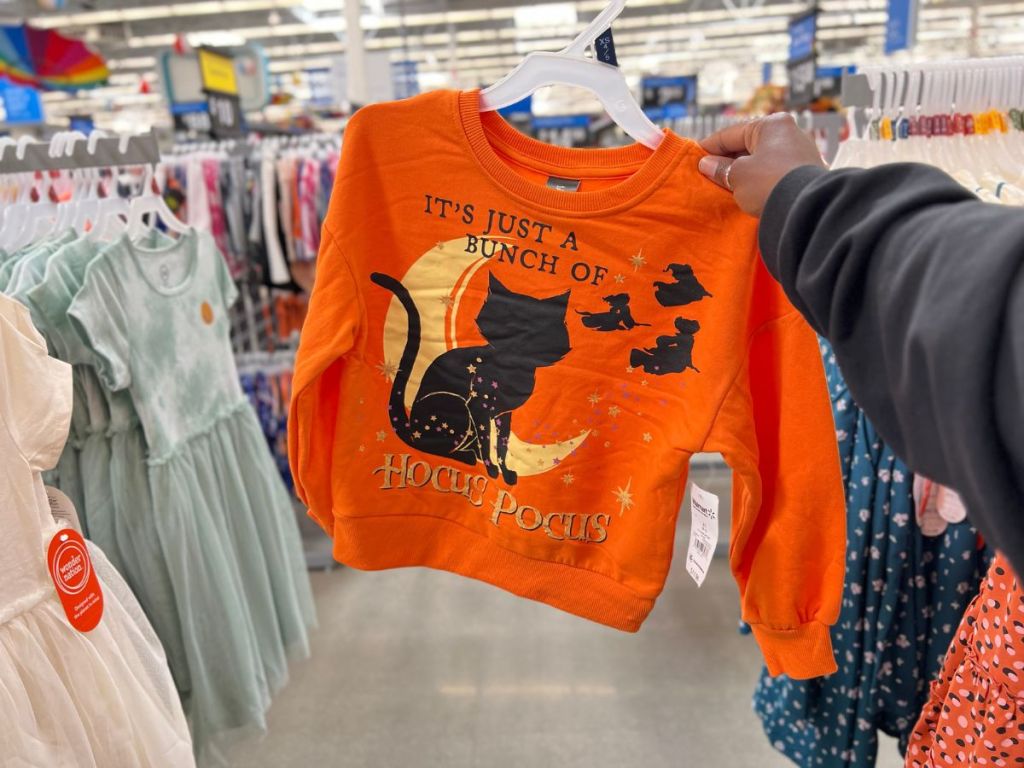 Kids Black Cat Hocus Pocus Long Sleeve T-shirt at Walmart