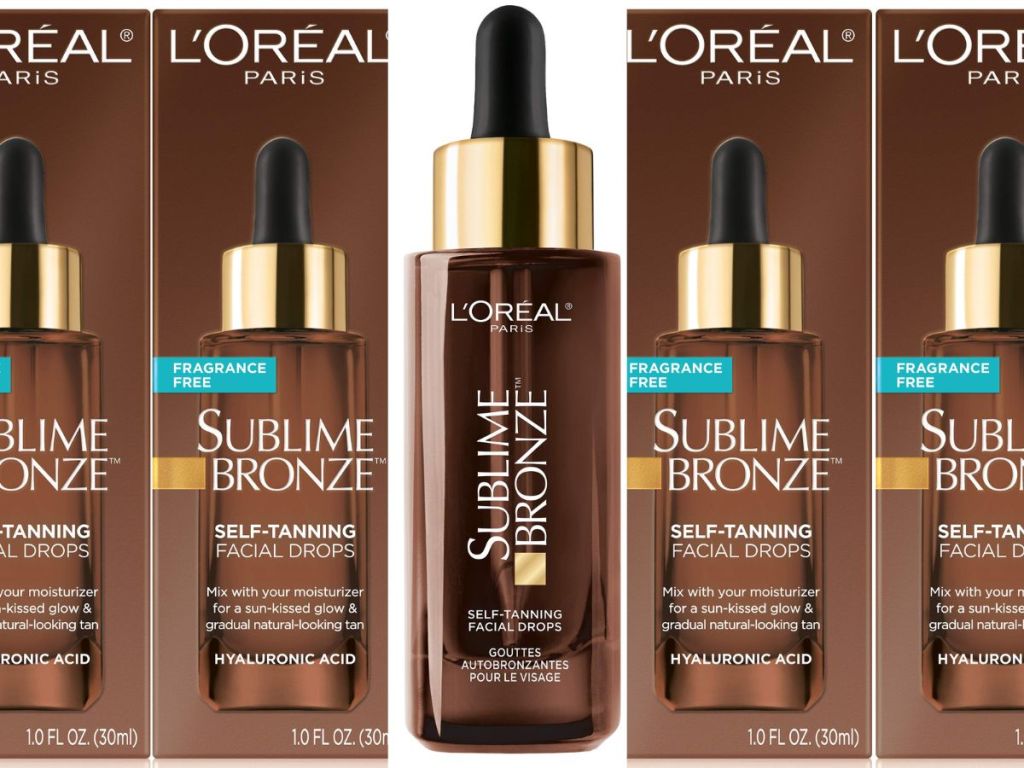L'Oreal Paris Sublime Bronze Self Tanning Facial Drops with Hyaluronic Acid