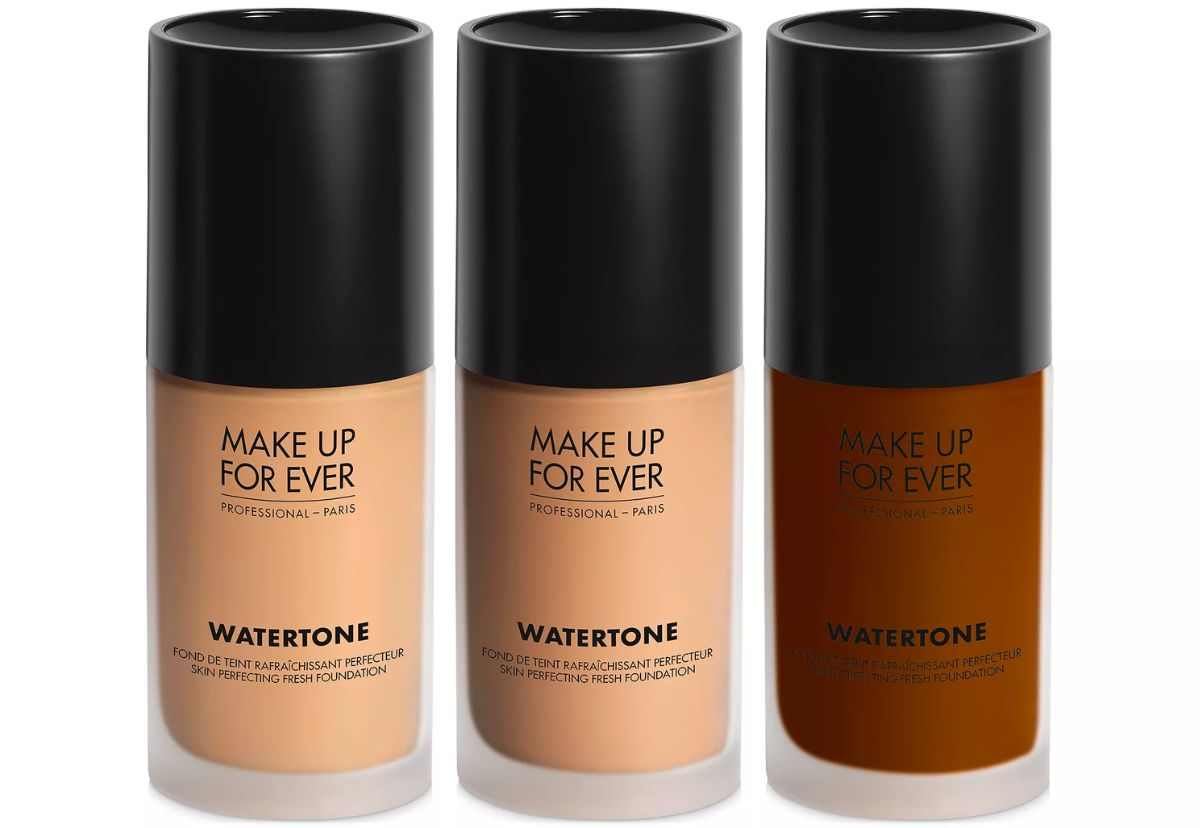 Make Up Forever Watertone Skin-Perfecting Foundation in 3 of 6 shades