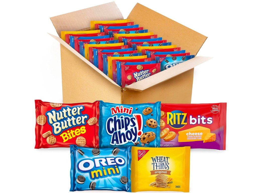 Nabisco Oreo Minis, Mini Chips Ahoy!, Ritz Bits, Nutter Butter Bites & Wheat Thins 50-Count Variety Pack