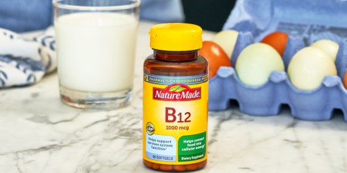 80% Off Nature Made Vitamins on Amazon | B12 Supplement 90-Count Bottle Only $2.89 Shipped (Reg. $17)