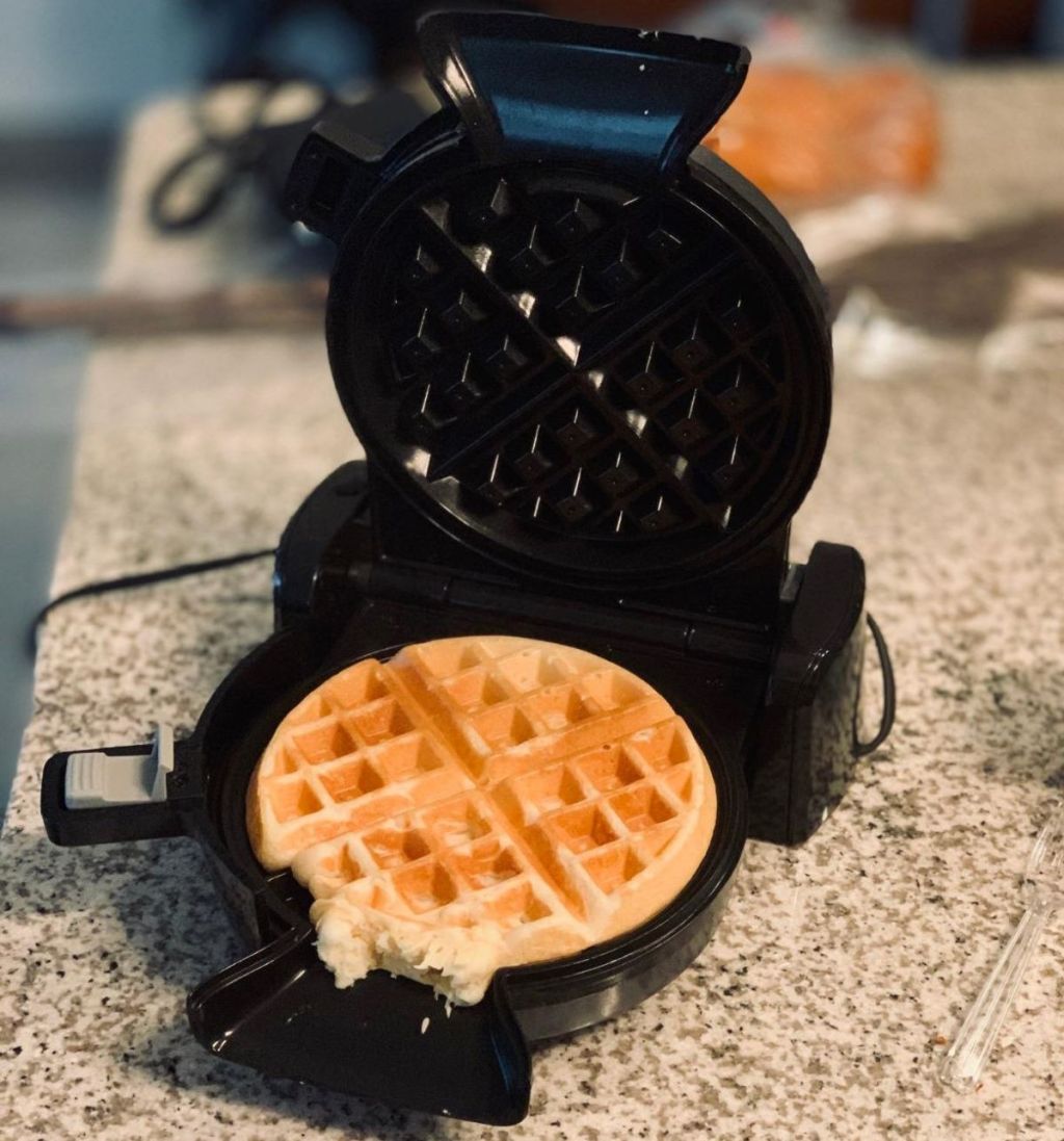 Waffle in a waffle maker