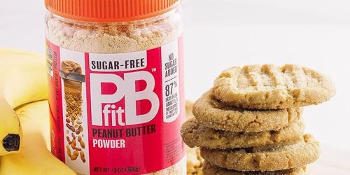 PBfit Sugar-Free Peanut Butter Powder 13oz Jar Only $7 Shipped on Amazon