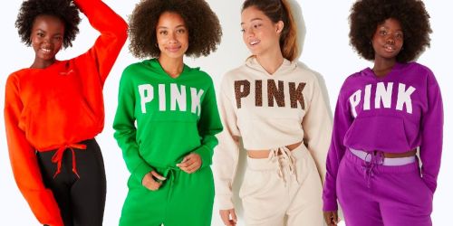 Victoria’s Secret PINK Cropped Cinched Hoodie Just $11 (Regularly $53)