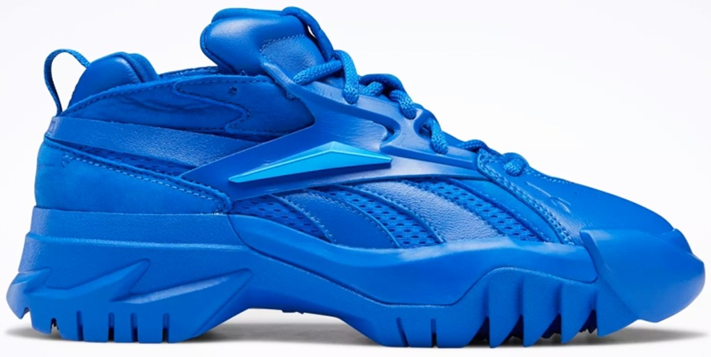 chunky blue reebok shoe