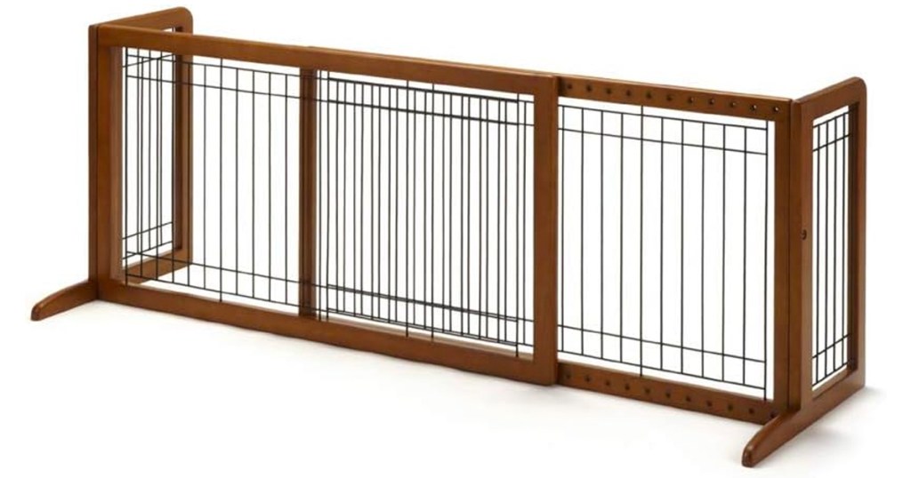 Richell Wood Freestanding Pet Gate 