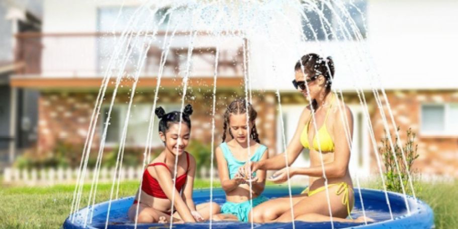 Splash Pad Only $9.95 Shipped for Prime Members (Reg. $37) – Fun for Kids, Pets & Even Plants!