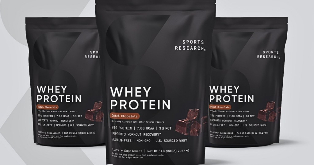 Sports Research Whey Protein Powder 5-Pound Bag – Dutch Chocolate