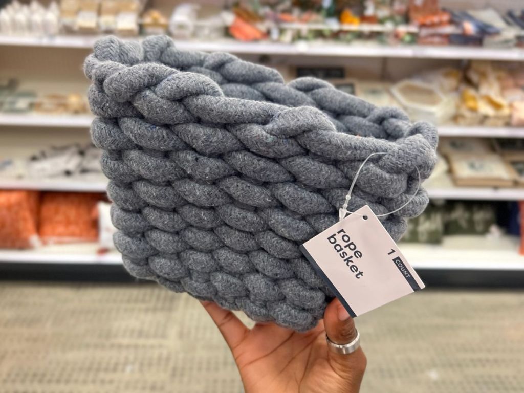 Fall Rope Basket in Blue at Target