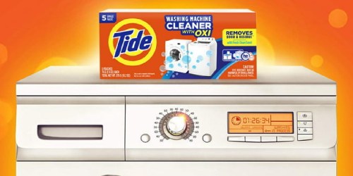 Tide + Oxi Powder Washing Machine Cleaner Pouches Just $5.92 After Walmart Rewards