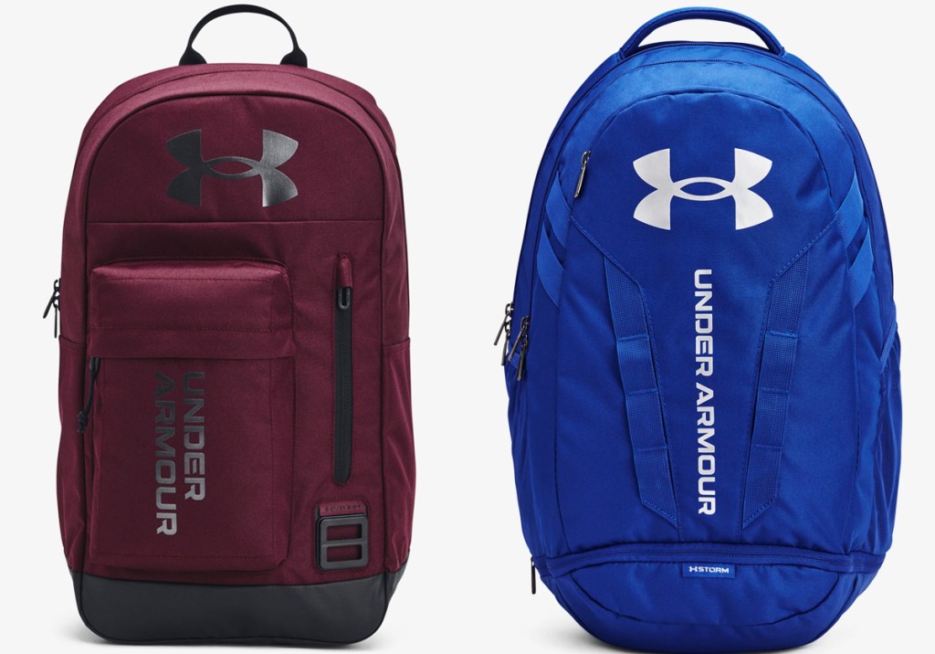 maroon and blue under armour backpacks