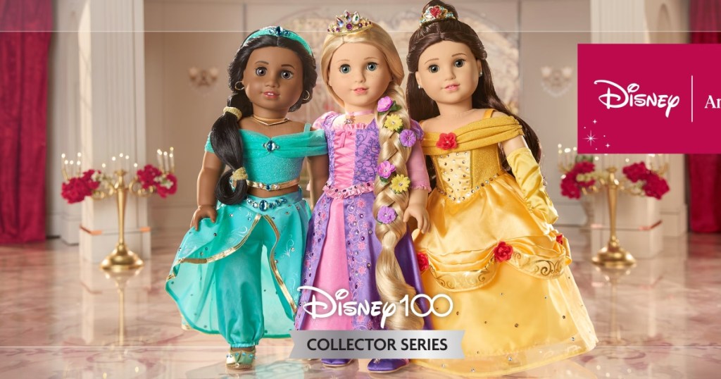 3 Disney Princess dolls