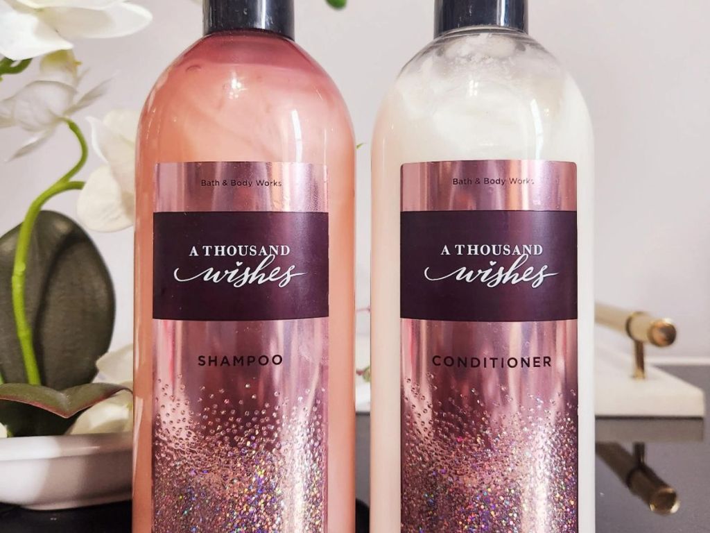 Bath & Body Works A Thousand Wishes shampoo and conditioner