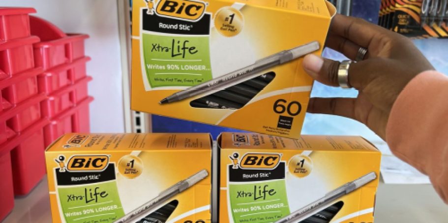 40% Off Staples Office Supplies | 60 BIC Pens Only $4.79 Shipped & Much More