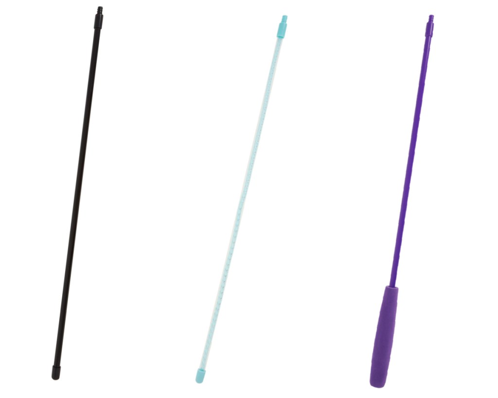 black blue and purple cat wands