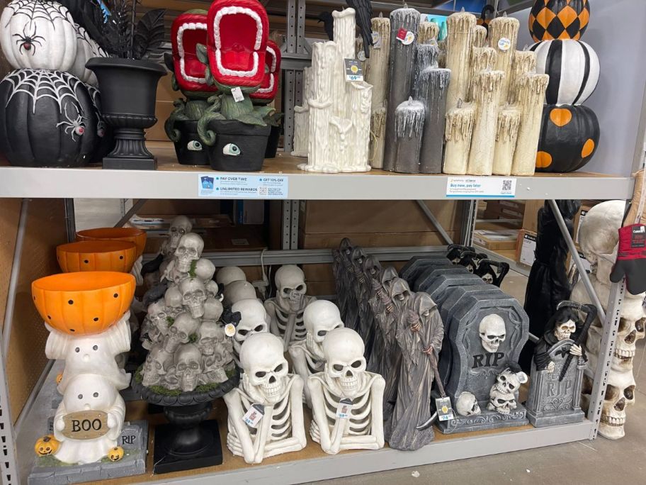 halloween candles and other table top decor