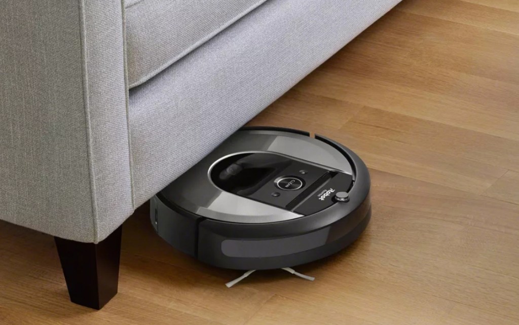 Roomba under a couch