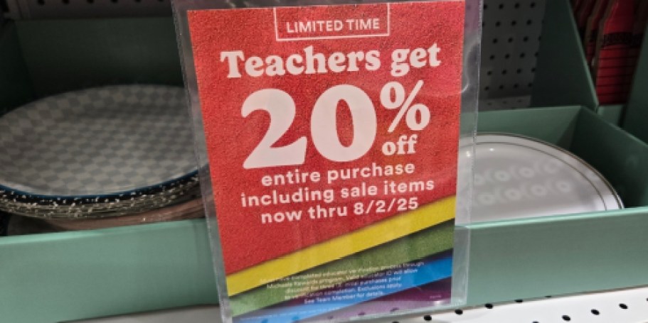 Teachers Get 20% Off at Michaels (Classroom Essentials from $1)