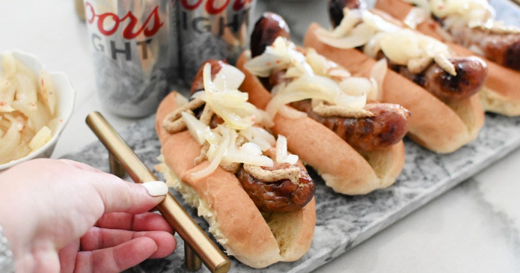 tray of beer brats