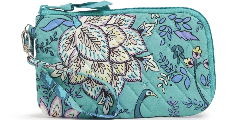 a blue floral Vera Bradley wristlet
