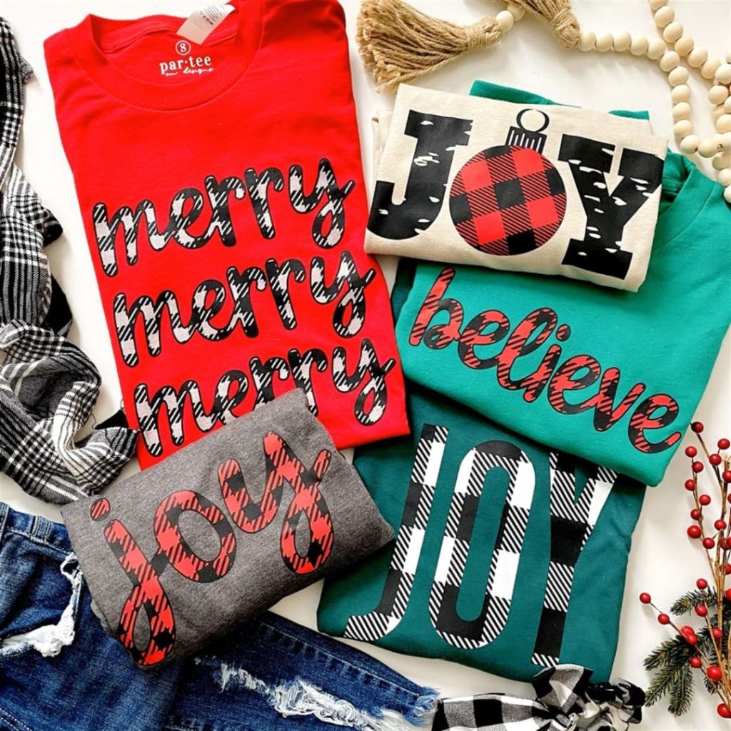 Joy + Merry Holiday Tees from Jane.com