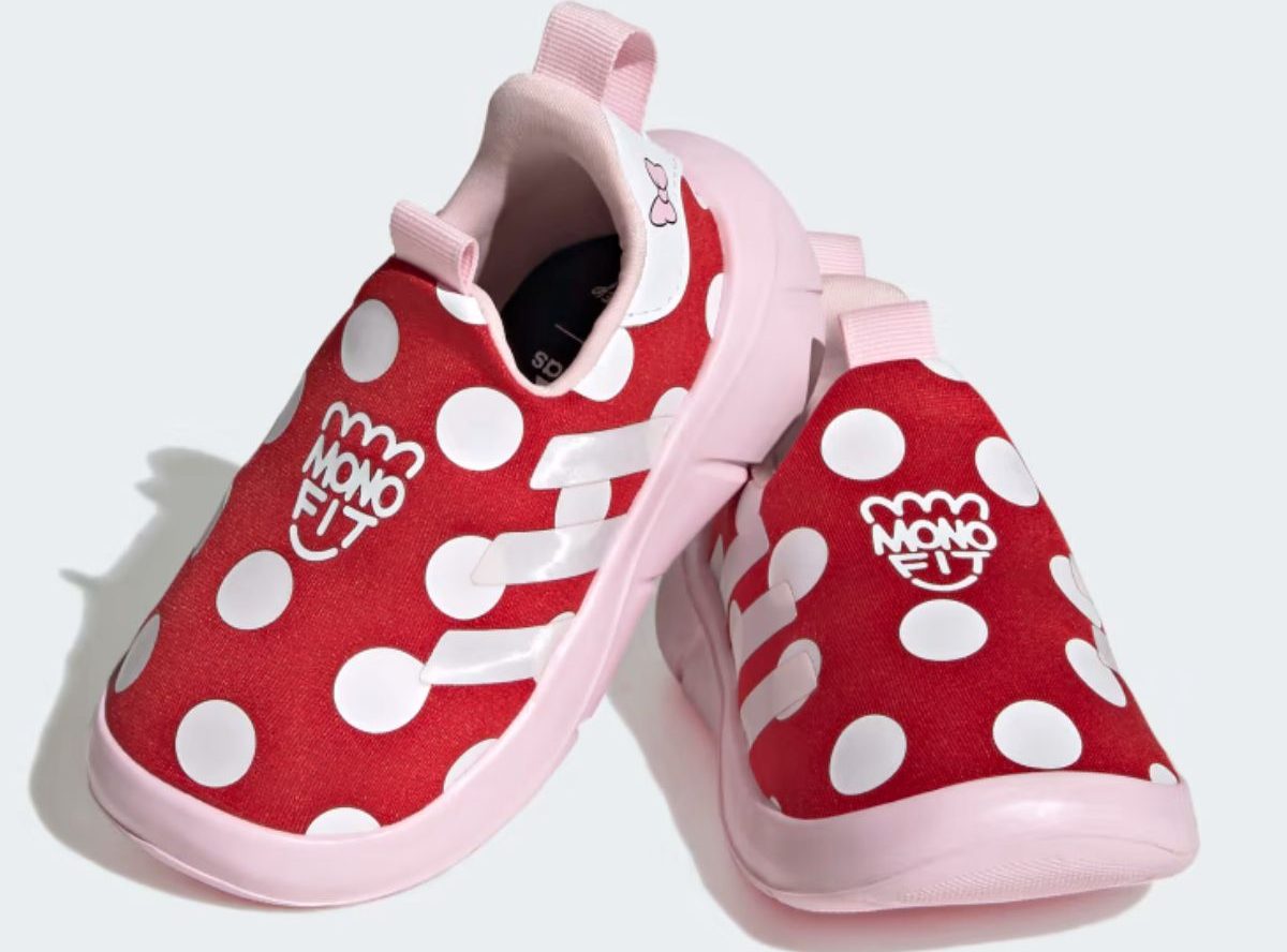 Adidas kids slip on Minnie shoes