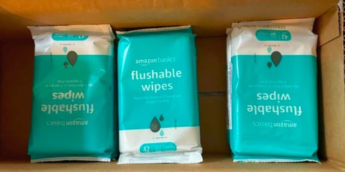 Amazon Basics Flushable Wipes 126-Count Only $3 Shipped