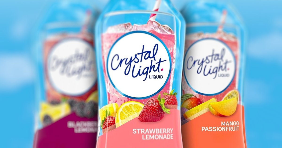 crystal light strawberry lemonade liquid water enhancer