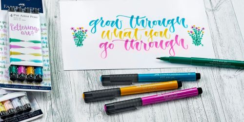 Faber-Castell Pitt Artist Pens 4-Pack Just $4 on Amazon | Great Gift for Artists!