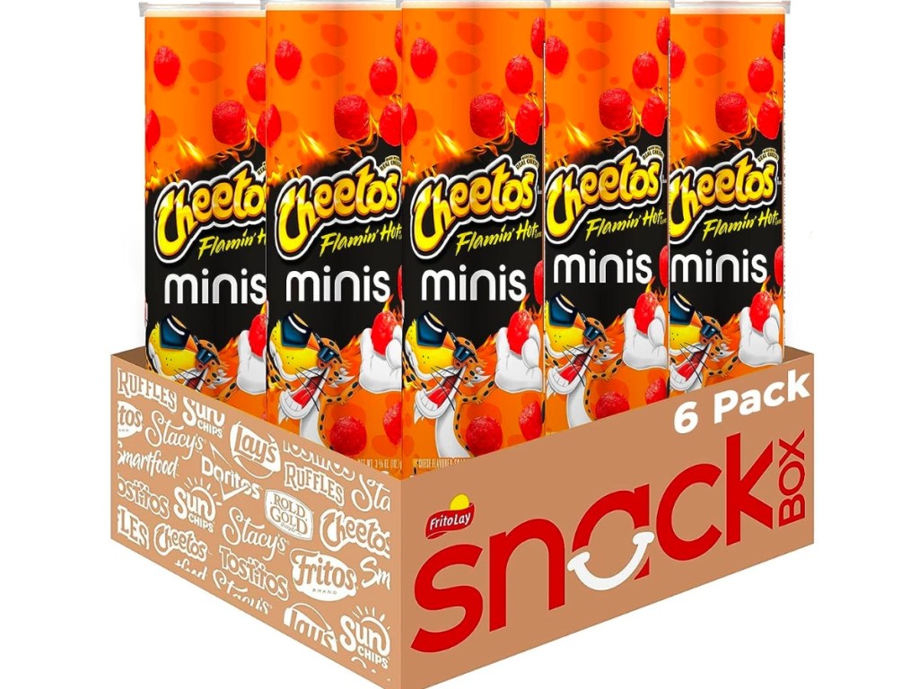 Flamin' Hot Cheetos Minis Canisters 6-Pack