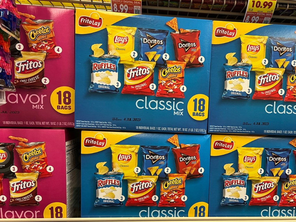 Frito-Lay Multipacks on store shelf