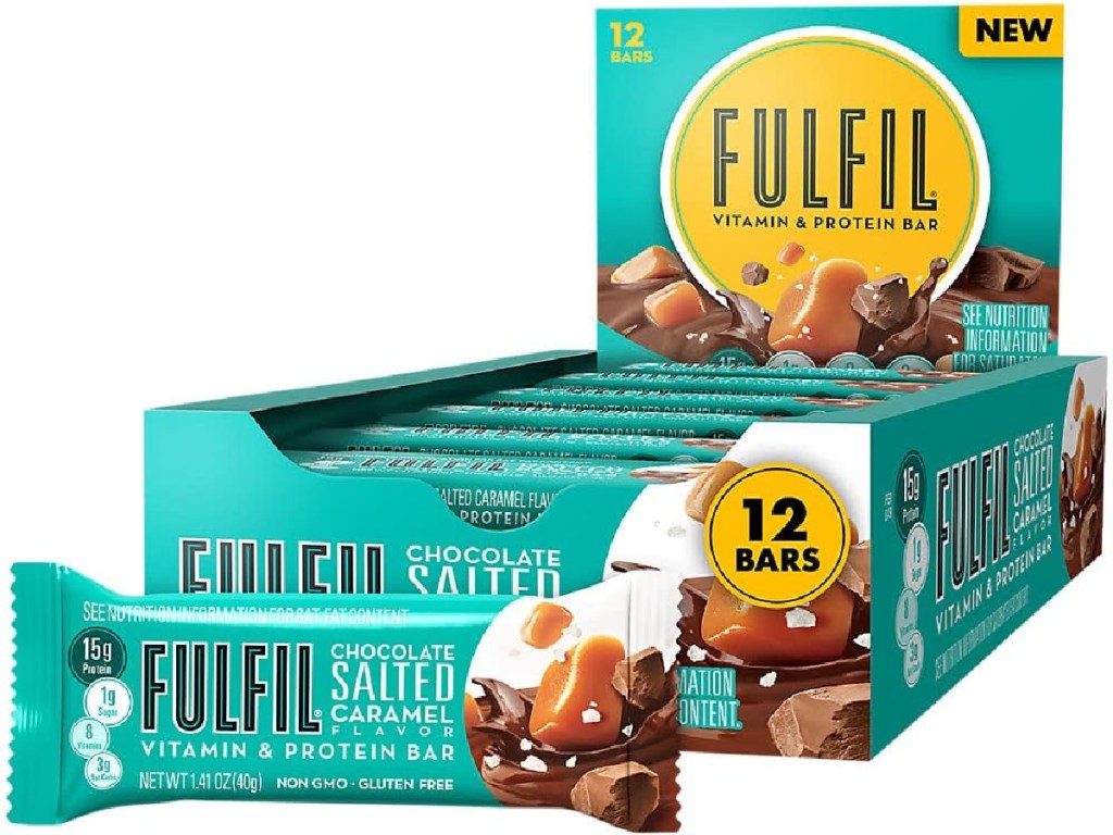Fulfil Vitamin & Protein Bar 12-Pack in Chocolate, Salted Caramel
