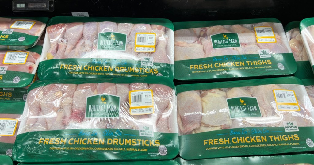Heritage Farm Chicken drumsticks and thighs