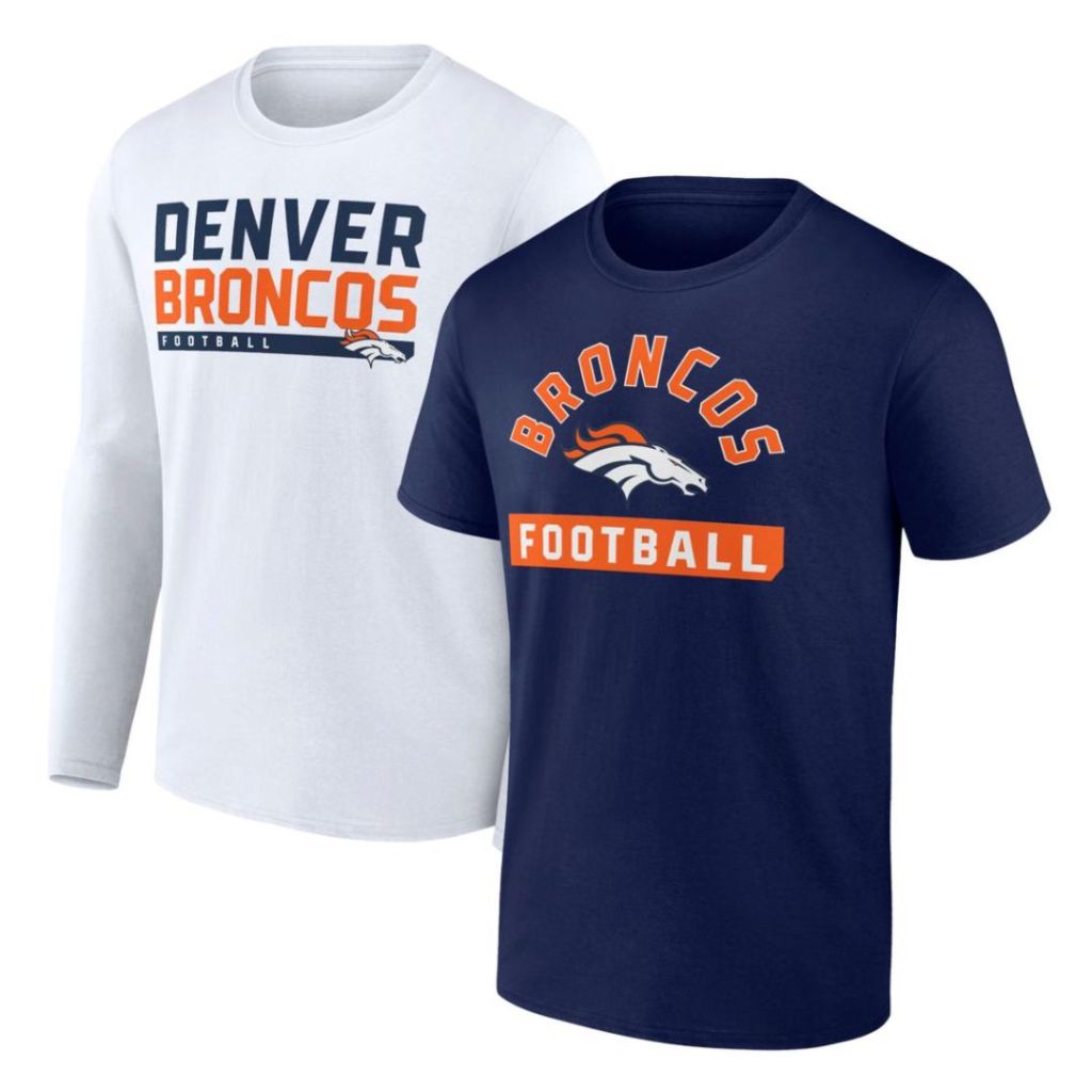NFL 3-in-1 Schedule T-Shirt Combo 2-Pack - Denver Broncos Shown