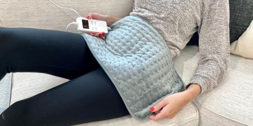 Large Heating Pad Only $14.99 on Amazon | 6 Heat Settings & Auto Shut-Off