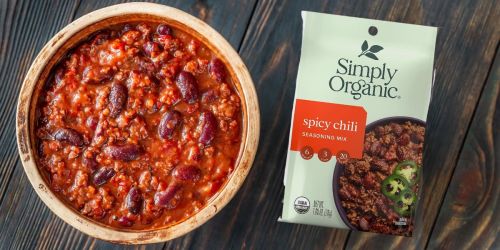 Simply Organic Spicy Chili Seasoning 12-Pack Only $6.56 Shipped on Amazon (Reg. $11)