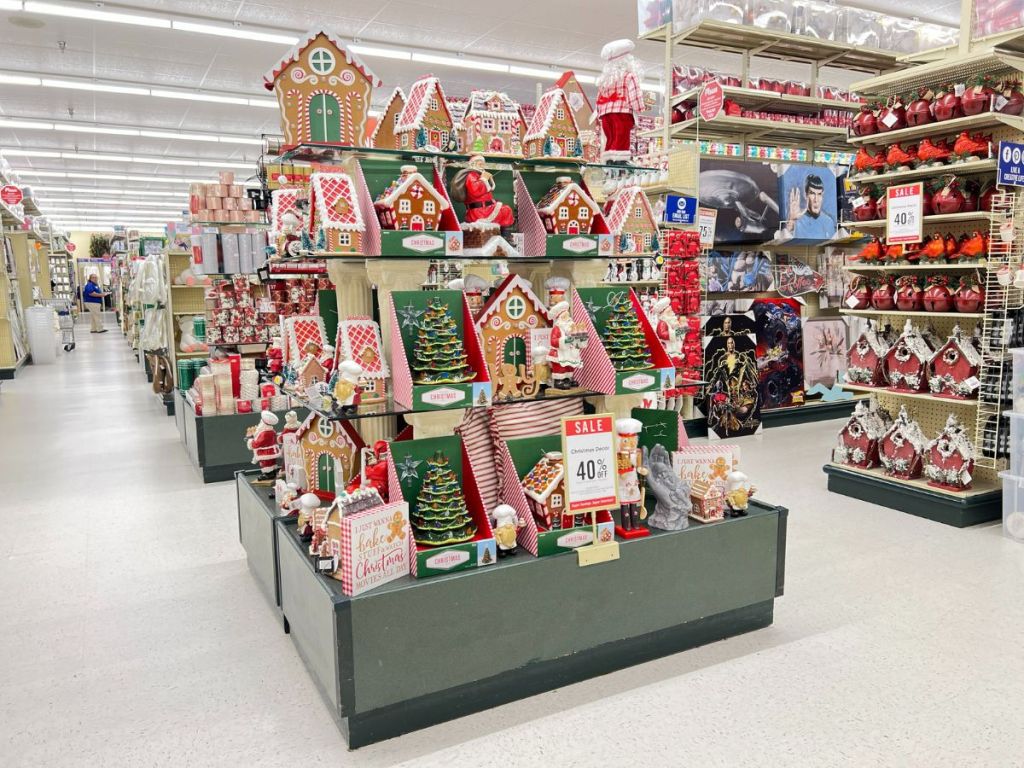 Gingerbread House, Men, Women & Decor display at Hobby Lobby