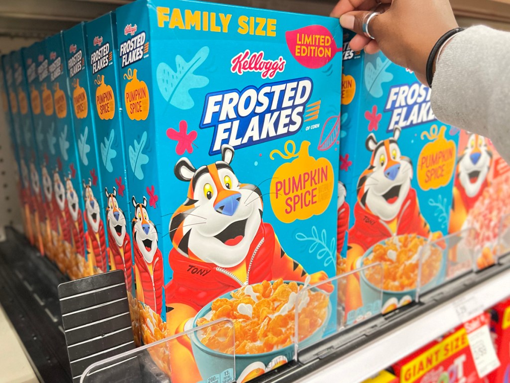 Kellogg's Frosted Flakes Pumpkin Spice Cereal